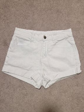 White Denim Shorts